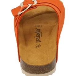 Palado Korfu Suede Premium Leather, Pantoletten, Damen, Orange