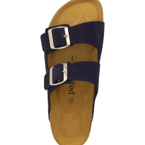 Palado Korfu Suede Premium Leather, Pantoletten, Damen, Dunkelblau