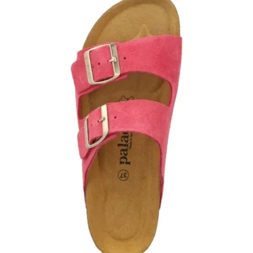 Palado Korfu Suede Premium Leather, Pantoletten, Damen, Pink