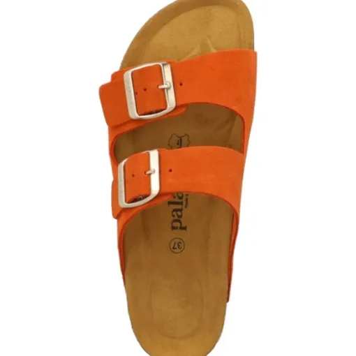 Palado Korfu Suede Premium Leather, Pantoletten, Damen, Orange