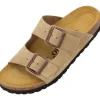 Palado Korfu Velours Premium Leather, Pantoletten, Damen, Cappuccino