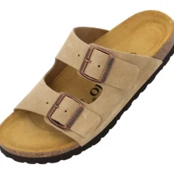 Palado Korfu Velours Premium Leather, Pantoletten, Damen, Cappuccino