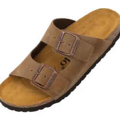 Palado Korfu Velours Premium Leather, Pantoletten, Damen, Hellbraun