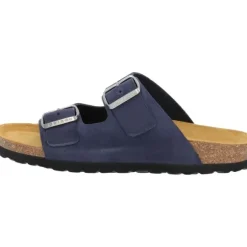Palado Korfu Velours Premium Leather, Pantoletten, Damen, Dunkelblau