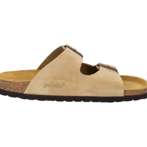 Palado Korfu Velours Premium Leather, Pantoletten, Damen, Cappuccino