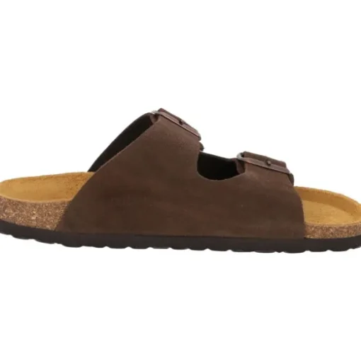 Palado Korfu Velours Premium Leather, Pantoletten, Damen, Kastanienbraun