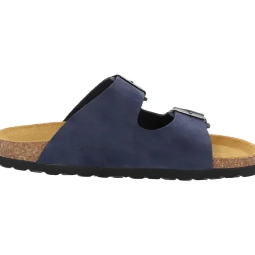 Palado Korfu Velours Premium Leather, Pantoletten, Damen, Dunkelblau