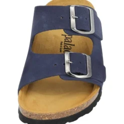 Palado Korfu Velours Premium Leather, Pantoletten, Damen, Dunkelblau