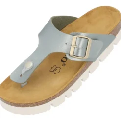 Palado Kos BEGS by Sila Sahin, Zehentrenner, Damen, Olive Metallic