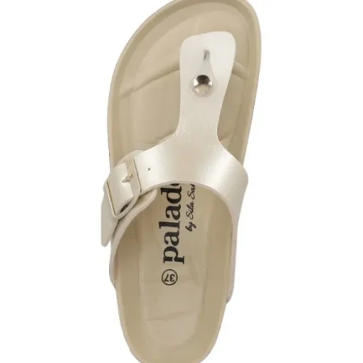 Palado Kos BEGS by Sila Sahin, Zehentrenner, Damen, Gold Metallic