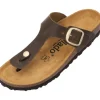 Palado Kos Denka, Pantoletten, Damen, Khaki/Dunkelbraun