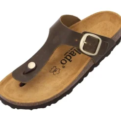 Palado Kos Denka, Pantoletten, Damen, Khaki/Dunkelbraun