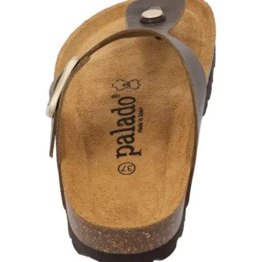 Palado Kos Denka, Pantoletten, Damen, Khaki/Dunkelbraun