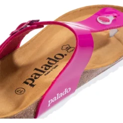 Palado Kos Lack, Zehentrenner, Damen, Fuchsia