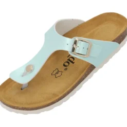 Palado Kos Metallic, Zehentrenner, Damen, Türkis