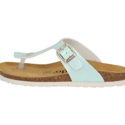 Palado Kos Metallic, Zehentrenner, Damen, Türkis