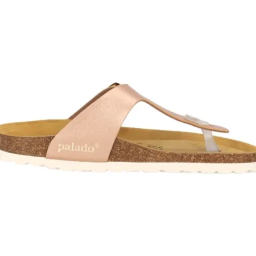 Palado Kos Metallic, Zehentrenner, Damen, Kupfer