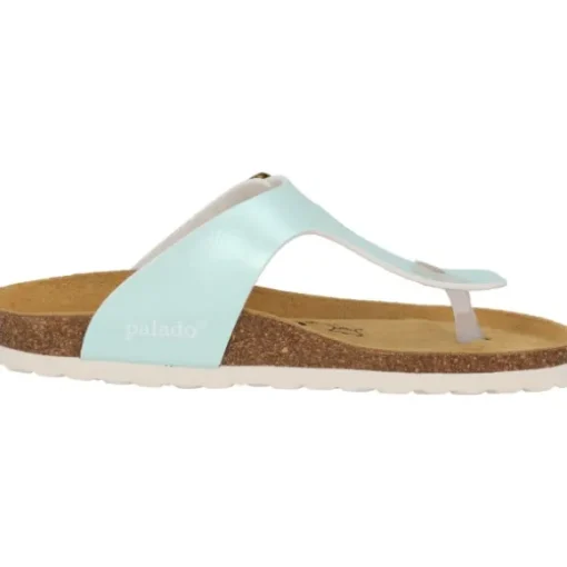 Palado Kos Metallic, Zehentrenner, Damen, Türkis