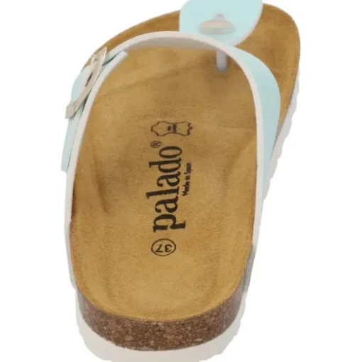 Palado Kos Metallic, Zehentrenner, Damen, Türkis