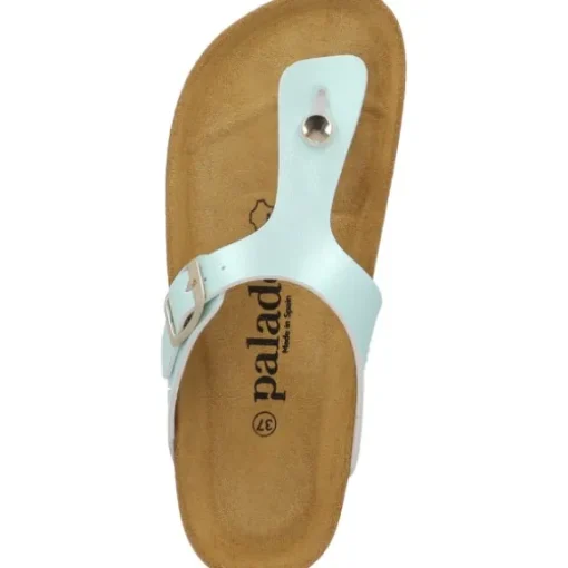 Palado Kos Metallic, Zehentrenner, Damen, Türkis