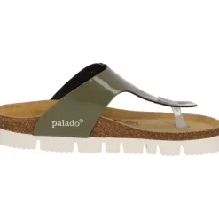 Palado Kos PL Lack, Zehentrenner, Damen, Khaki