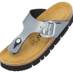 Palado Kos PL Metallic, Zehentrenner, Damen, Anthrazit