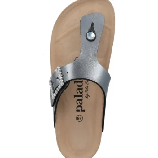 Palado Kos SQ by Sila Sahin, Zehentrenner, Damen, Anthrazit Metallic