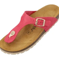Palado Kos Suede Premium Leather, Pantoletten, Damen, Pink