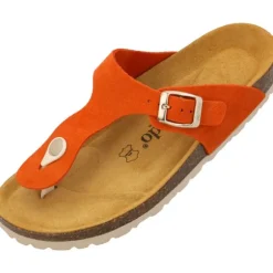 Palado Kos Suede Premium Leather, Pantoletten, Damen, Orange