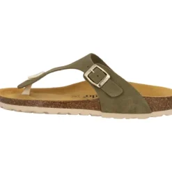 Palado Kos Suede Premium Leather, Pantoletten, Damen, Khaki