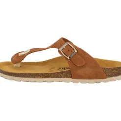 Palado Kos Suede Premium Leather, Zehentrenner, Damen, Braun