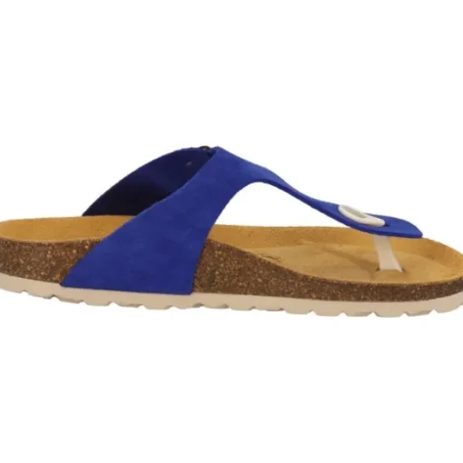 Palado Kos Suede Premium Leather, Pantoletten, Damen, Blau