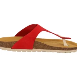 Palado Kos Suede Premium Leather, Pantoletten, Damen, Rot
