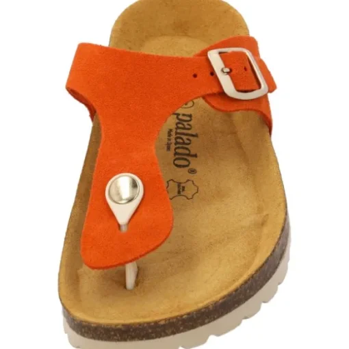 Palado Kos Suede Premium Leather, Pantoletten, Damen, Orange