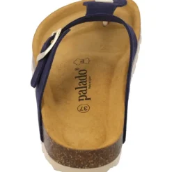 Palado Kos Suede Premium Leather, Zehentrenner, Damen, Dunkelblau