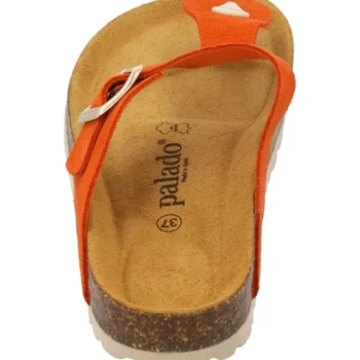 Palado Kos Suede Premium Leather, Pantoletten, Damen, Orange