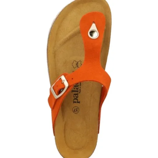 Palado Kos Suede Premium Leather, Pantoletten, Damen, Orange