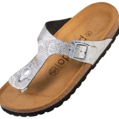 Palado Kos Titano, Zehentrenner, Damen, Silber