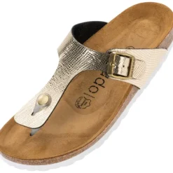 Palado Kos Titano, Zehentrenner, Damen, Gold