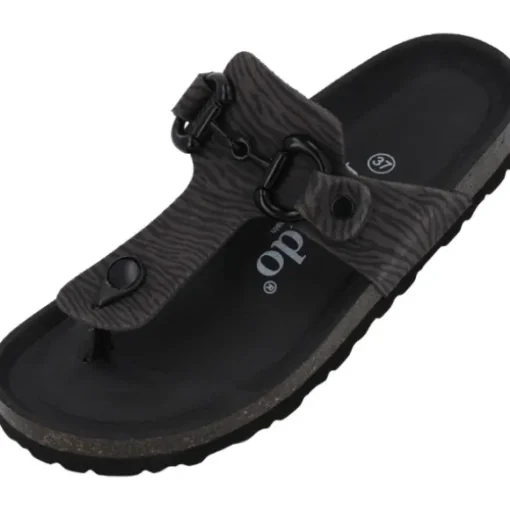 Palado Kos Zebra, Zehentrenner, Damen, Grau