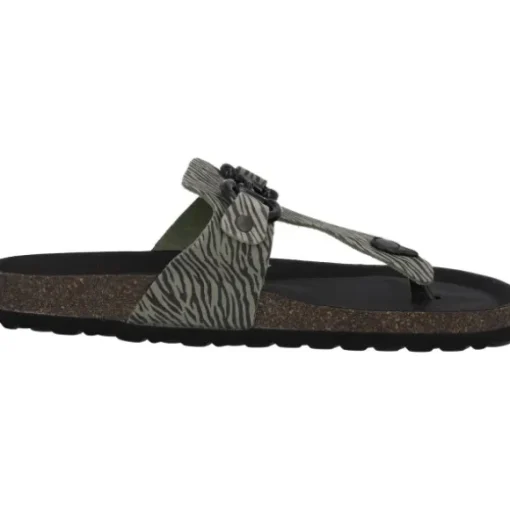 Palado Kos Zebra, Zehentrenner, Damen, Olive