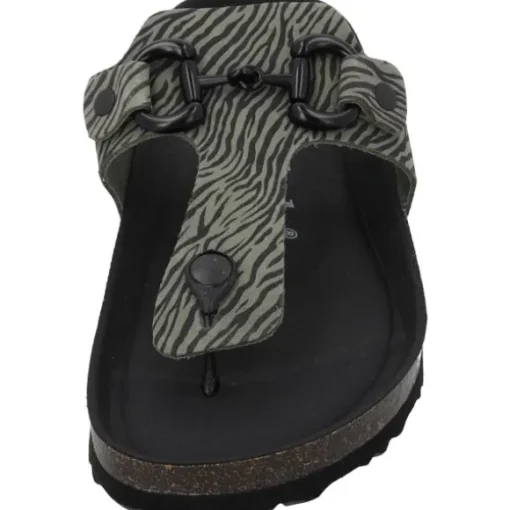Palado Kos Zebra, Zehentrenner, Damen, Olive