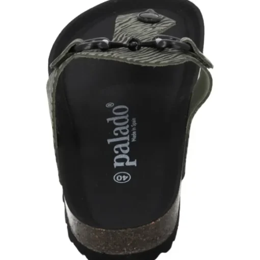 Palado Kos Zebra, Zehentrenner, Damen, Olive