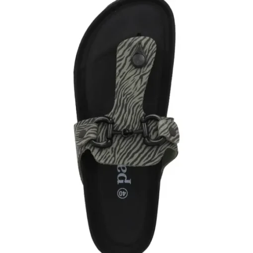 Palado Kos Zebra, Zehentrenner, Damen, Olive