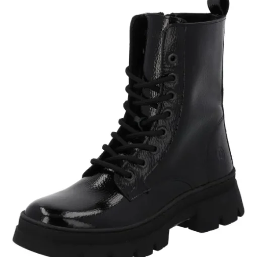 Palado Lambug, Schnürstiefeletten, Damen, Schwarz Lack