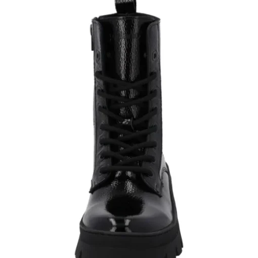 Palado Lambug, Schnürstiefeletten, Damen, Schwarz Lack