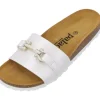 Palado Laudra, Pantoletten, Damen, Weiß Metallic