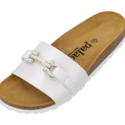 Palado Laudra, Pantoletten, Damen, Weiß Metallic