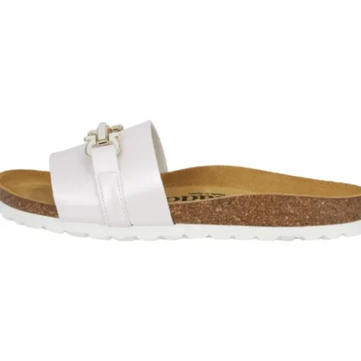 Palado Laudra, Pantoletten, Damen, Weiß Metallic