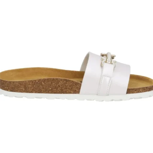 Palado Laudra, Pantoletten, Damen, Weiß Metallic